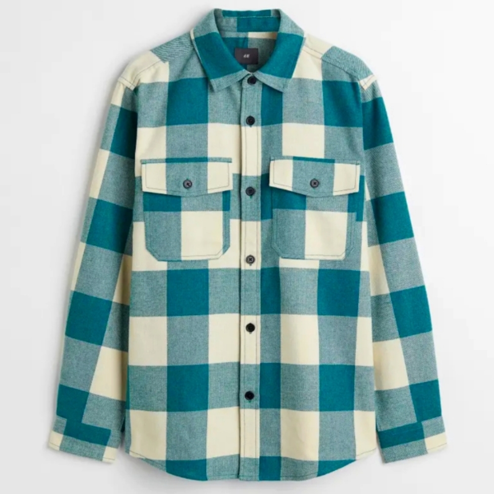 NWT Shirt Jacket Overshirt Layering Size XS Last One Brand New Teal Blue